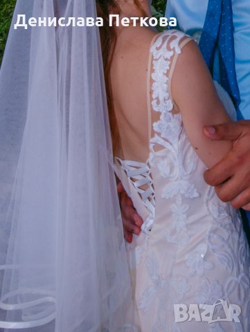 Булчинска рокля тип "русалка" , снимка 4 - Сватбени рокли - 32784155