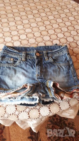 Къси дънкови панталони за момиче , снимка 5 - Детски къси панталони - 32330814