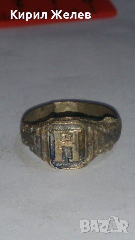 Старинен пръстен сачан орнаментиран - 73461, снимка 2 - Антикварни и старинни предмети - 29003400