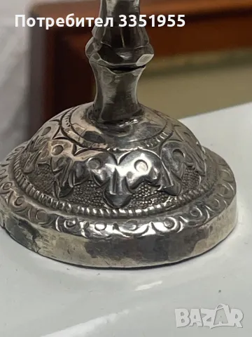 Сребърна старинна чаша, снимка 7 - Антикварни и старинни предмети - 50321020