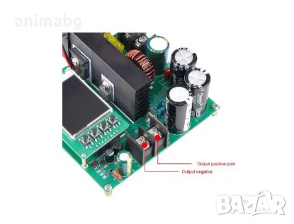 ANIMABG Прецизен повишаващ DC-DC захранващ модул, С LCD дисплей, До 120V, 900W, снимка 10 - Друга електроника - 43808085