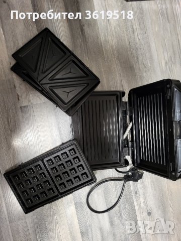 тостер за санвичи 3в1, снимка 2 - Тостери - 43644347