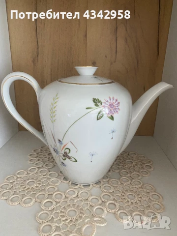 KPM Porcelain. 1952 г. Кана за чай., снимка 4 - Антикварни и старинни предмети - 51390188