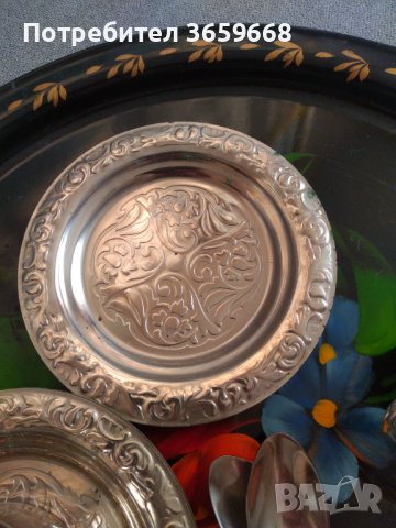 Подстакани,лъжички и поднос, снимка 4 - Сервизи - 40264840