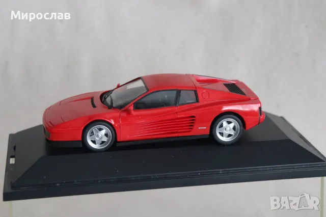 1:43 HERPA FERRARI TESTAROSSA КОЛИЧКА МОДЕЛ ИГРАЧКА, снимка 4 - Колекции - 49411646