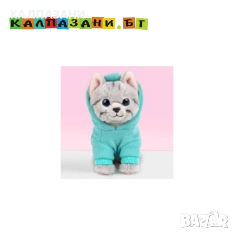 Плюшено коте с дрешка с качулка, Таби 6245-2