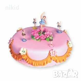 5 бр Балерина Балерини Балет пластмасови фигурки играчки украса за торта декор топери топер, снимка 2 - Фигурки - 37960469