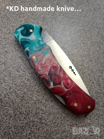 Сгъваем нож ръчно изработен от 1.4116 стомана, снимка 4 - Ножове - 52339396