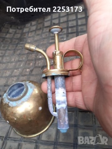 Стар месингов пулвелизатор, снимка 4 - Антикварни и старинни предмети - 40685196