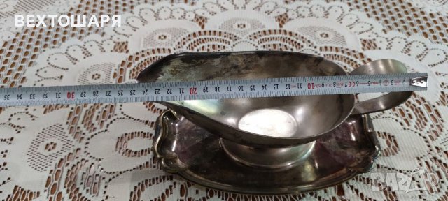 Старинна Посребрена Немска Сосиера WMF, снимка 3 - Антикварни и старинни предмети - 38470876