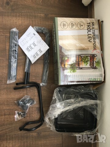 метална помощна количка на колелца подвижна масичка етажерка сервизна сервиране декорация, снимка 2 - Други - 40683148