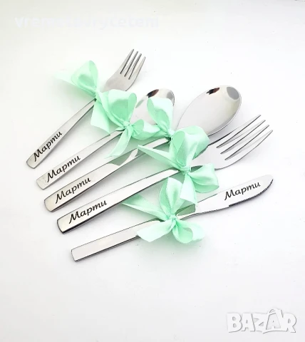 Гравирани детски прибори/ лъжица, снимка 13 - Прибори, съдове, шишета и биберони - 31144254