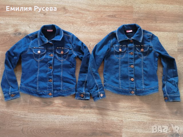 дънкови якета,блузки - за 6-7г и 7-8 г , снимка 2 - Стоки за близнаци - 35589379