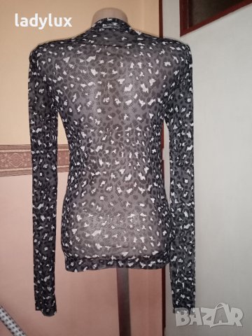 Vila, Тюлена Еластична Блуза, Размер S/М. Код 2156, снимка 9 - Блузи с дълъг ръкав и пуловери - 44068978