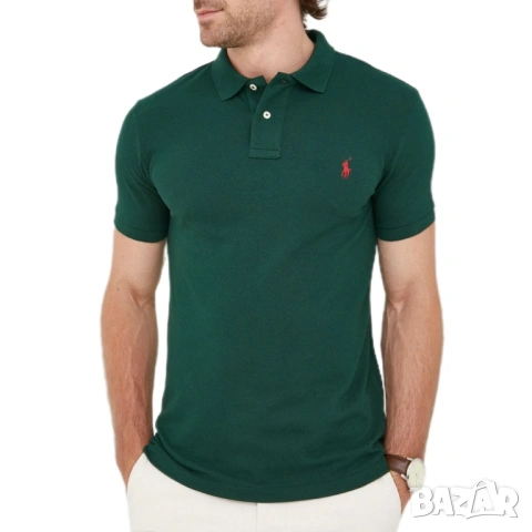 Мъжка тениска с яка Polo Ralph Lauren | M размер