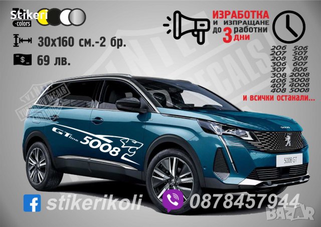 Пежо Peugeot стикери надписи лепенки фолио, снимка 4 - Аксесоари и консумативи - 21250700