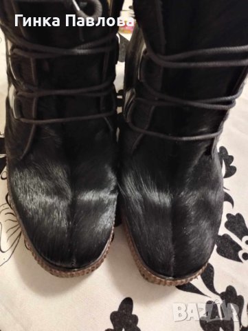 OLAF-ДАМСКИ БОТИ-естествен косъм №40