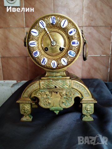бароков каминен часовник, снимка 1 - Антикварни и старинни предмети - 26312658