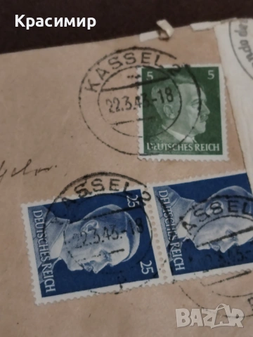 ПОЩЕНСКИ Плик DEUTSCHES REICH , снимка 7 - Филателия - 53413221