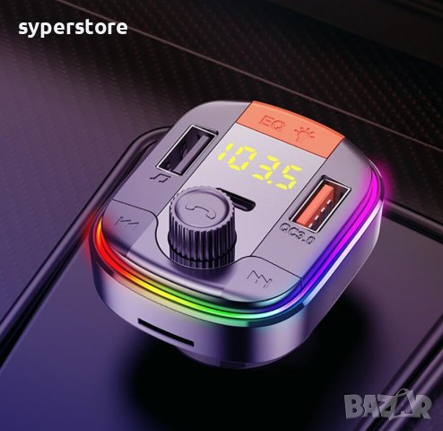 FM трансмитер Блутут Digital One SP00610 S36  Bluetooth 4.2, USB 3.1A /12-24v/Type C/ handsfree, снимка 3 - Аксесоари и консумативи - 39030499