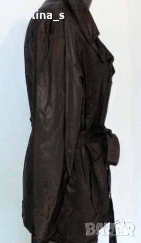Палто с подплата и с кожен ефект "Suchita"® / oversize, снимка 7 - Палта, манта - 26955278