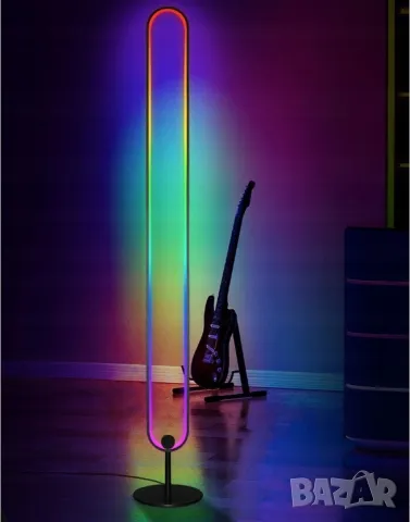 RGB LED ПОДОВА ЛАМПА 105см Динамична промяна на цвета Дистанционно управление, снимка 2 - Други - 47656308