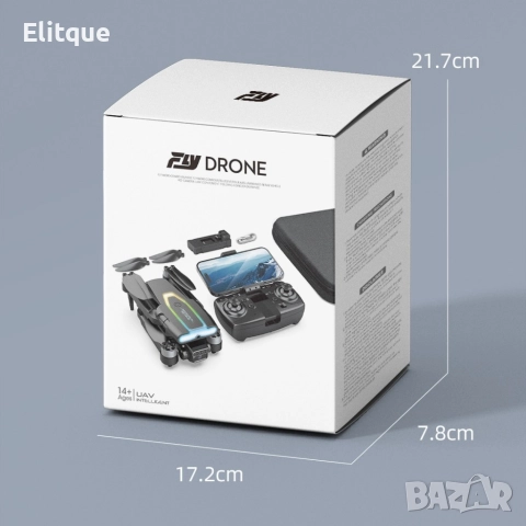 WIFI FPV професионален мини RC сгъваем дрон със 1080px камера, снимка 8 - IP камери - 52895223