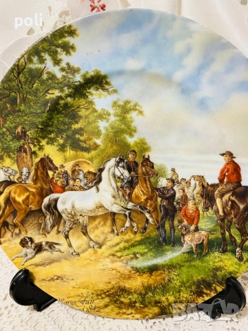 порцеланова чиния за стена , снимка 2 - Декорация за дома - 52668548