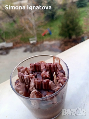 Натурална соева свещ , снимка 3 - Ръчно изработени сувенири - 53331844