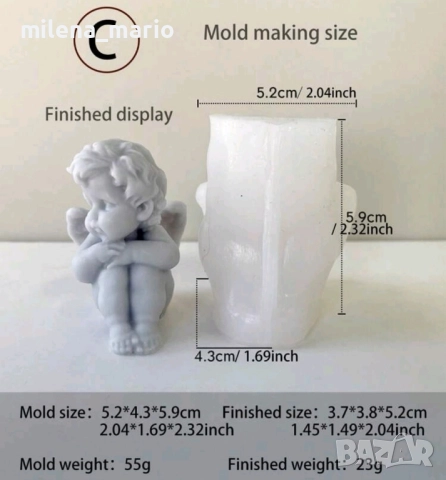 молд за свещи , снимка 16 - Други - 51613051