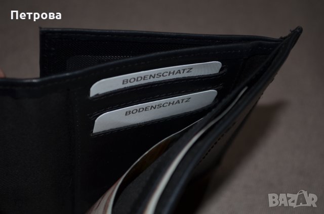 Bodenschatz Sierra 8-459 SE вертикален портфейл черен и еспресо, снимка 6 - Портфейли, портмонета - 32742944