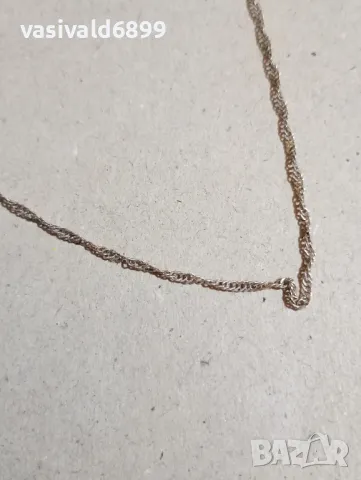 Сребърно синджирче , снимка 3 - Колиета, медальони, синджири - 48231016