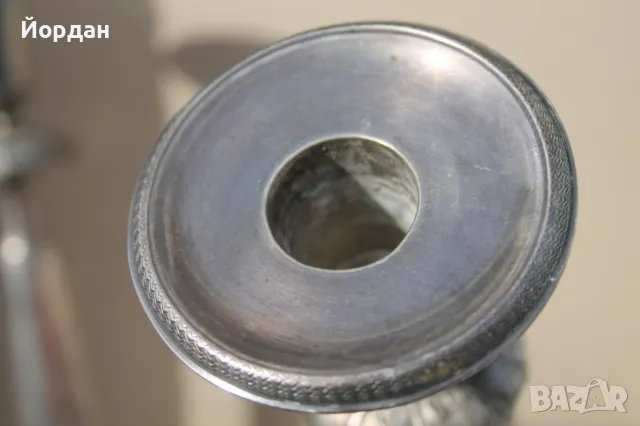 Сребърни свещници, снимка 8 - Антикварни и старинни предмети - 49483729