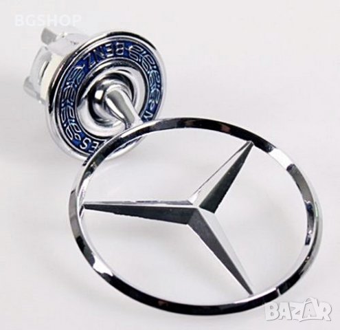 Емблема звезда за Mercedes Benz Silver Logo, снимка 4 - Аксесоари и консумативи - 28019311