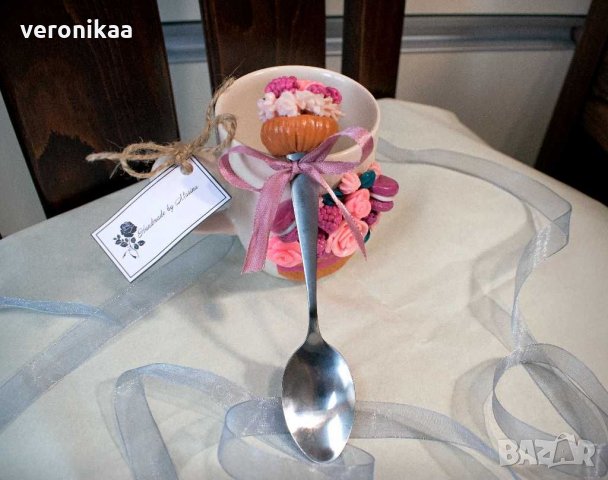 Чаша с лъжичка "Кексче" , снимка 3 - Чаши - 28948557