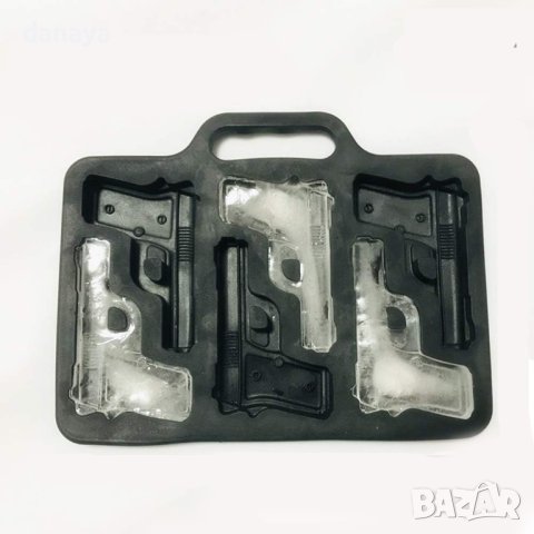 4446 Силиконова форма за шоколад и лед Пистолет, снимка 8 - Форми - 44115369