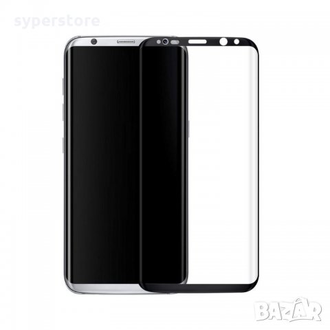 Стъклен протектор за Samsung Galaxy S8+  S8 Plus G955 FullFace черен Black скрийн протектор, снимка 3 - Фолия, протектори - 19503597