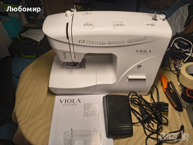 Шевна машина VIOLA Atelier M34 с 34 бода, автоматично вдяване на иглата, снимка 4 - Шевни машини - 51408107