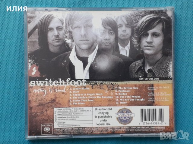Switchfoot – 2005 - Nothing Is Sound(Rock), снимка 3 - CD дискове - 42983979