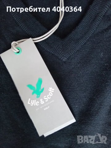 100%Merino Lyle&Scott M размер мъжки пуловер , снимка 4 - Пуловери - 47821538
