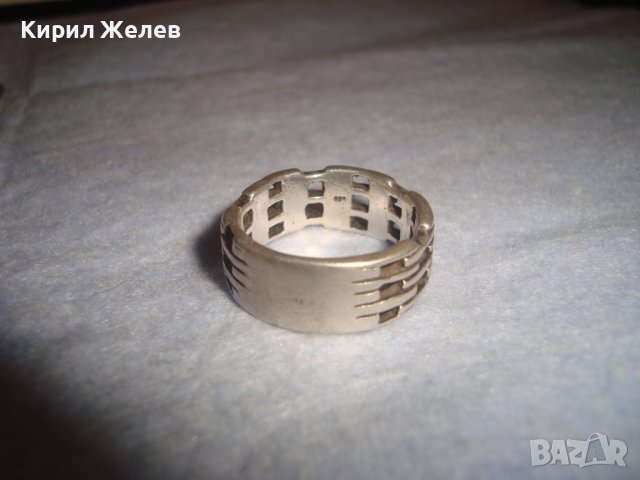 АЖУРЕН ДИЗАЙНЕРСКИ АРТ МОДЕЛ СРЕБЪРЕН МОДЕН ПРЪСТЕН СРЕБРО 925 МАЙСТОРСКА РЪЧНА ИЗРАБОТКА 32441, снимка 11 - Пръстени - 38329965