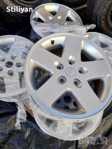 5 броя оригинални джанти от Jeep R 17 5x127mm, снимка 2 - Гуми и джанти - 52459404