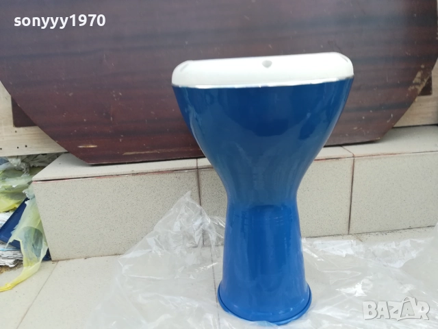 BLUE BASS-СИНЯ ГОЛЯМА ТАРАМБУКА ОТ СИРИЯ 41Х26СМ 2808251200, снимка 5 - Ударни инструменти - 51520958