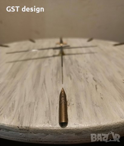 Топ Часовник Ретро Дизайн Състарен вид Голям GST design Ръчна изработка , снимка 3 - Стенни часовници - 40651800