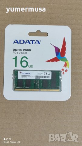 Нова Adata RAM 16GB DDR4