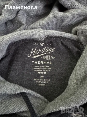 Мъжка блуза с дълъг ръкав и качулка American Eagle - M, снимка 4 - Суичъри - 49100780