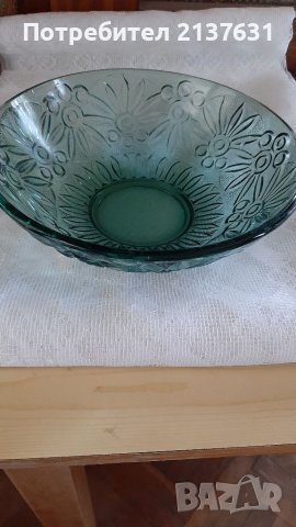 ГОЛЕМИ СТЪКЛЕНИ РЕТРО ФРУКТИЕРИ  - Ф 25 , Ф 26 ,Ф 28см, снимка 3 - Други - 36751290