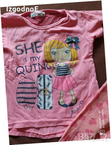 98-104 Лот късо клинче и блузка с къс ръкав - обща цена 5лв, снимка 2 - Детски комплекти - 28994972