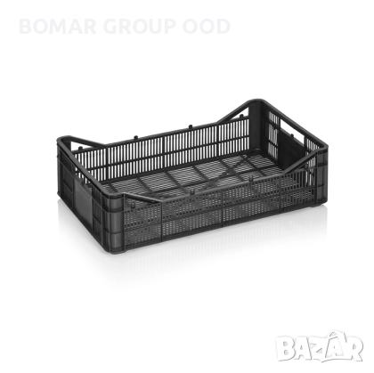 Пластмасова касетка за гъби 0120 с размери: 500X300X145 мм дъно и стени с отвори