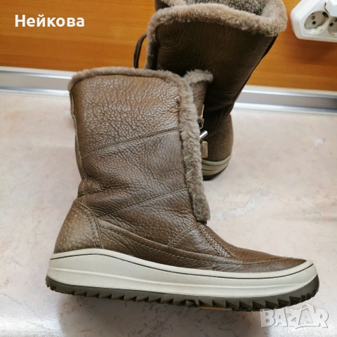 Дамски зимни ботуши ECCO Trace Lite HydroMax в кафяво - размер 39 , снимка 3 - Дамски ботуши - 53505554